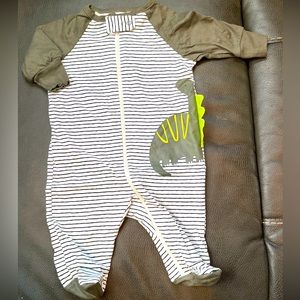 Dino footie pajamas